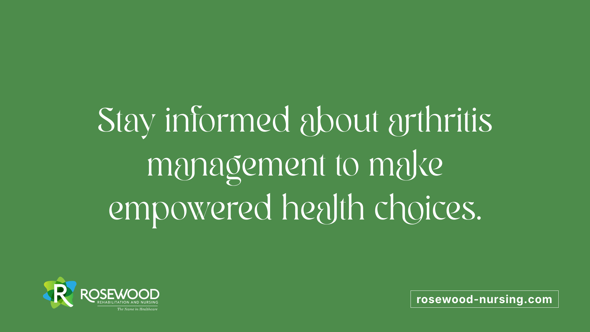 Stay informed about arthritis management to make empowered health choices.