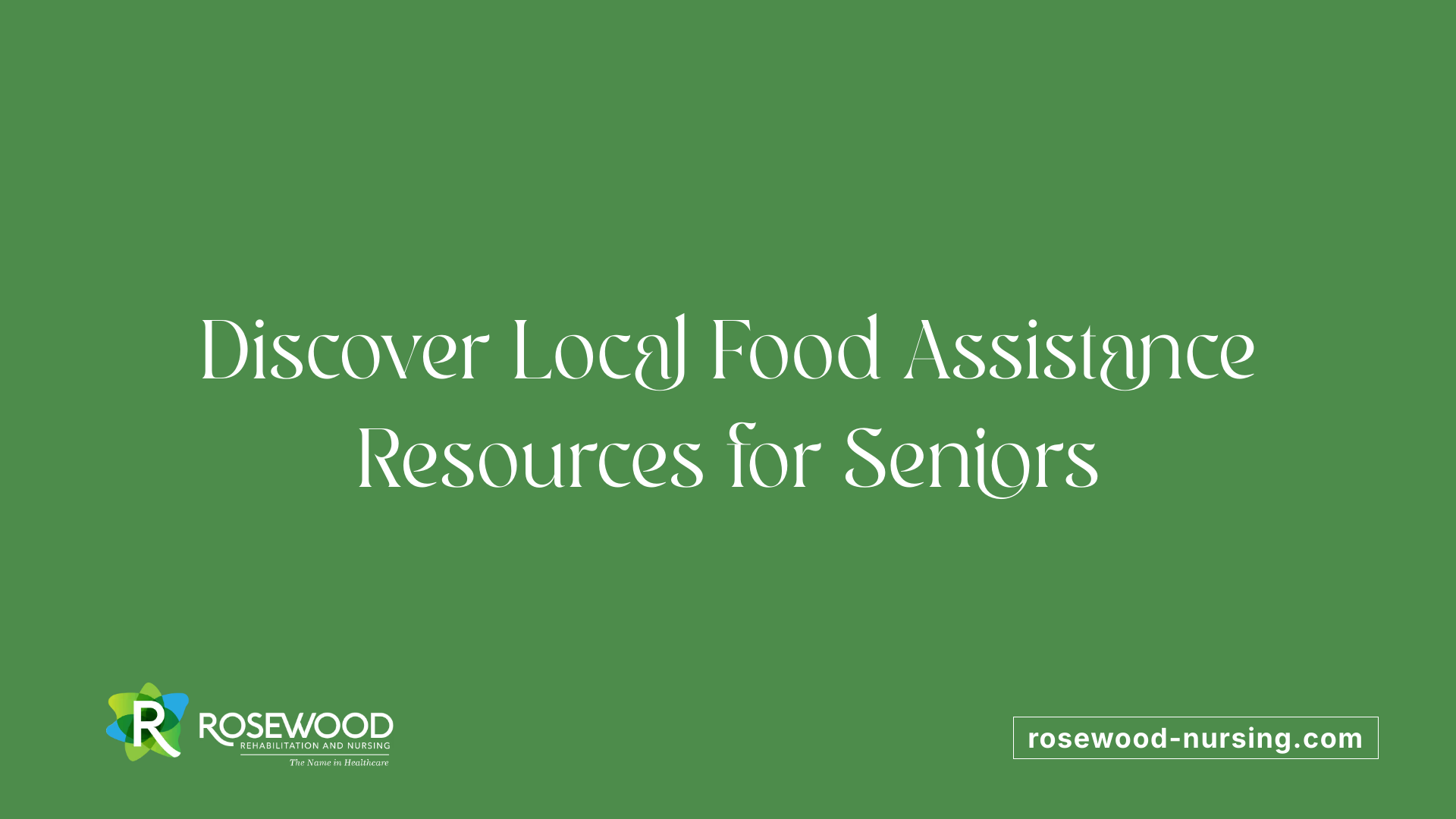 Discover Local Food Assistance Resources for Seniors