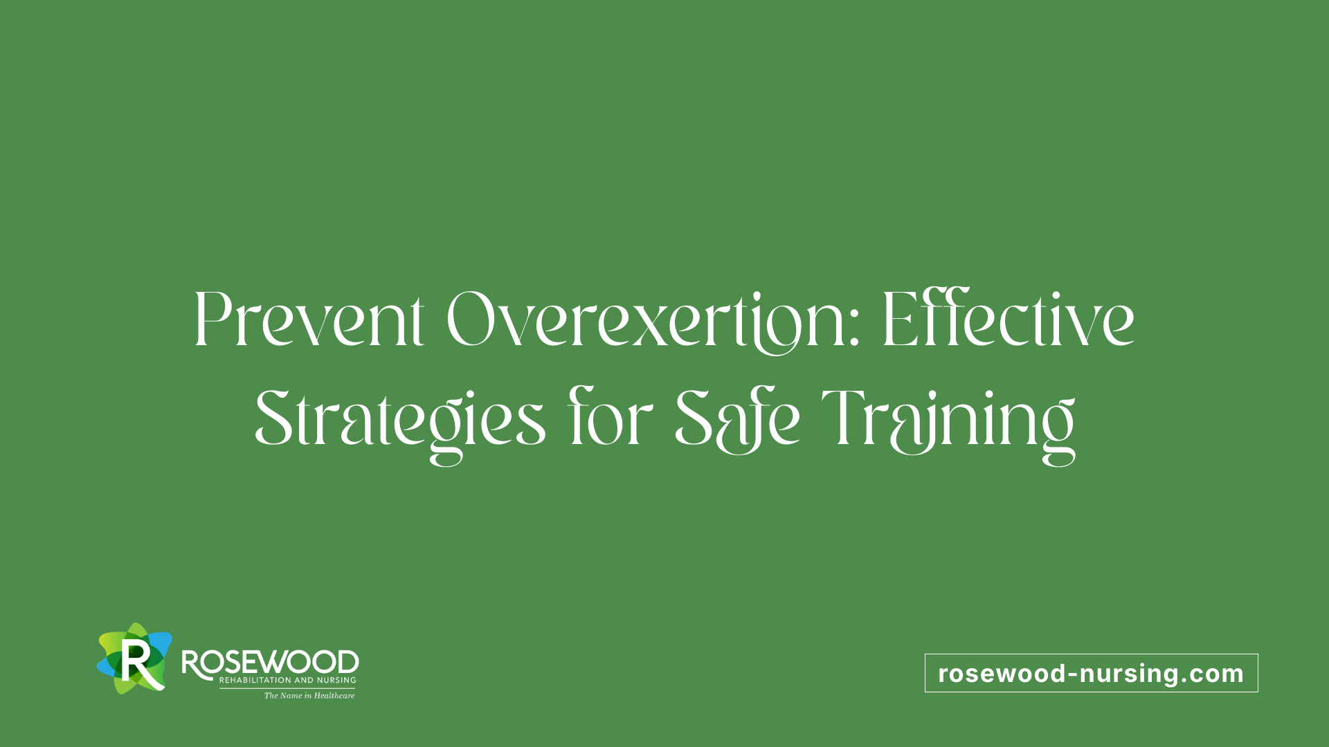 Prevent Overexertion: Effective Strategies for Safe Training