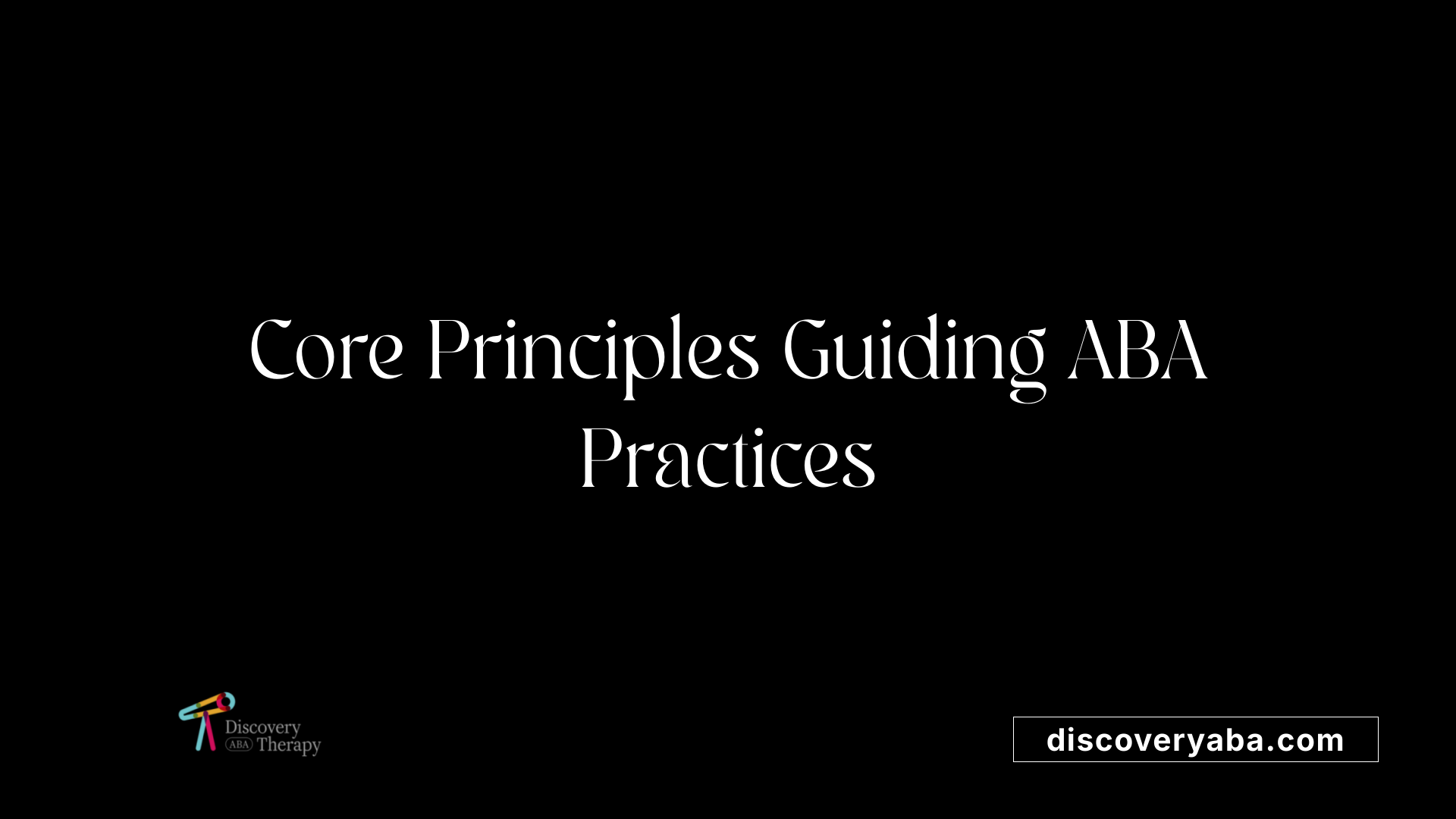 Core Principles Guiding ABA Practices