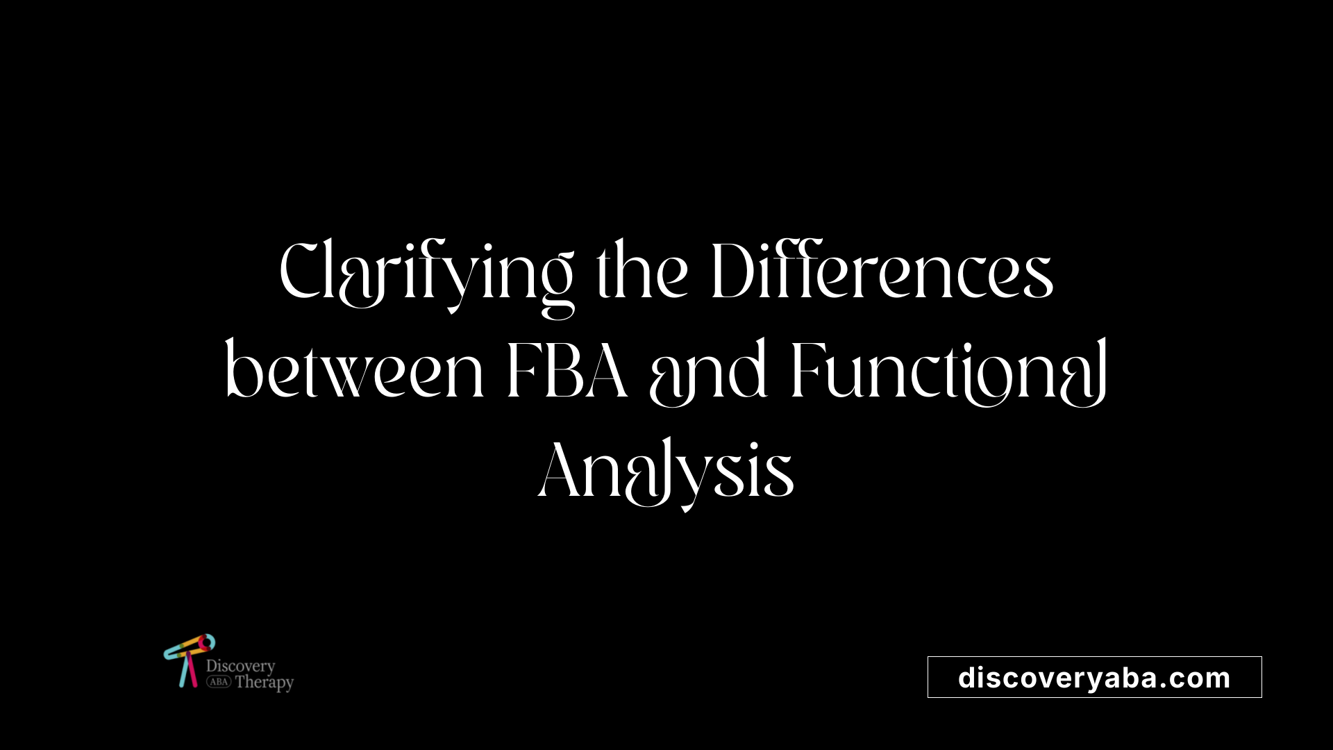 Clarifying the Differences between FBA and Functional Analysis