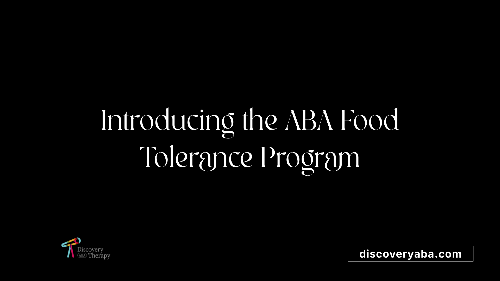 Introducing the ABA Food Tolerance Program