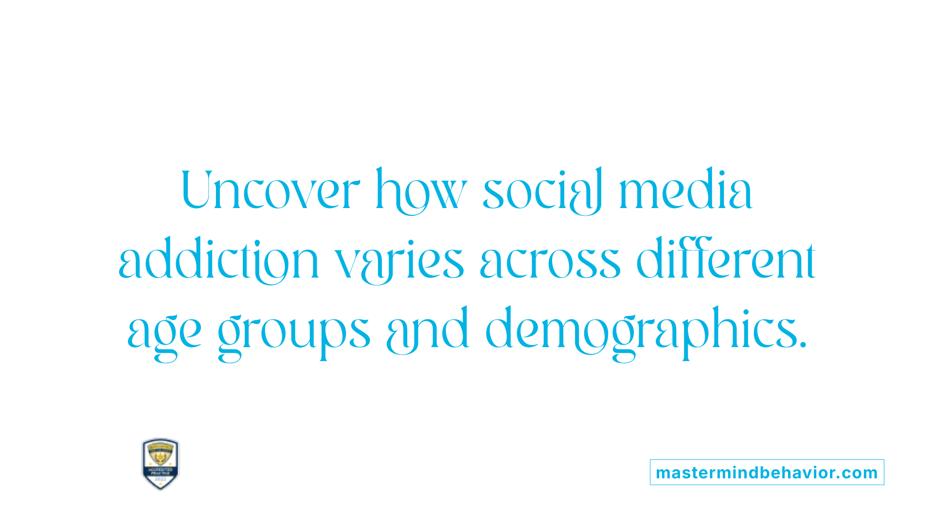 Uncover how social media addiction varies across different age groups and demographics.