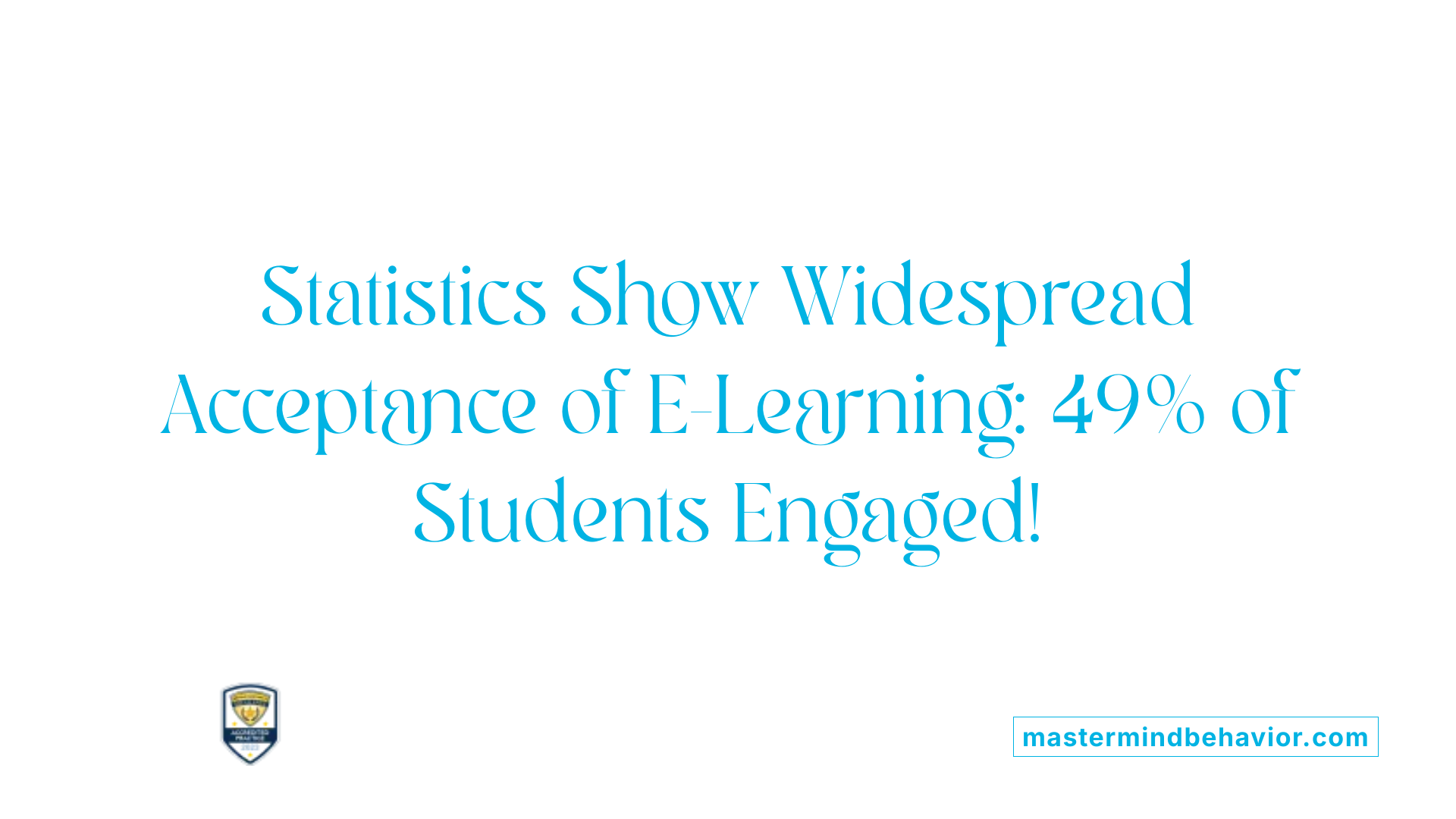 Statistics Show Widespread Acceptance of E-Learning: 49% of Students Engaged!