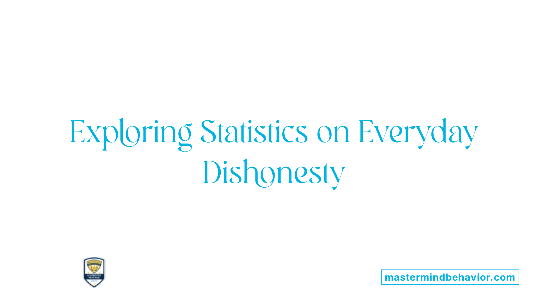 Exploring Statistics on Everyday Dishonesty