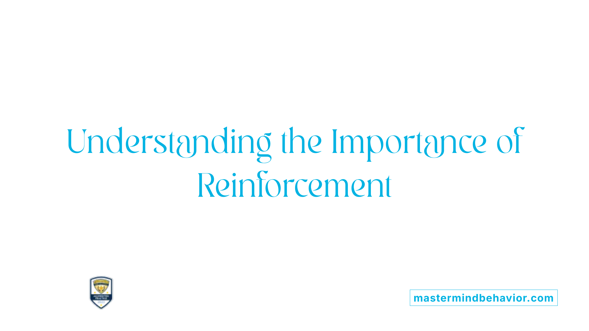 Understanding the Importance of Reinforcement