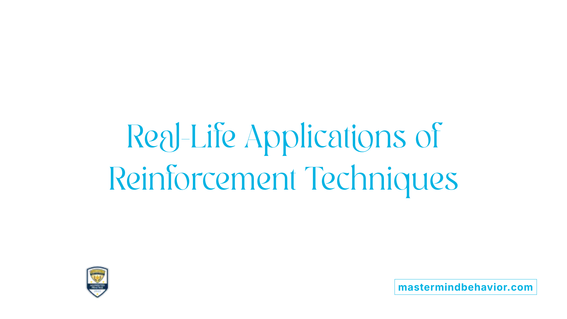 Real-Life Applications of Reinforcement Techniques