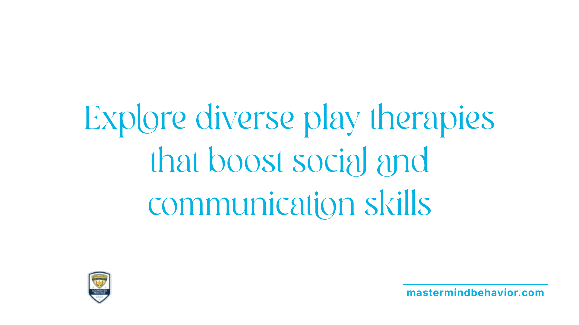 Explore diverse play therapies that boost social and communication skills