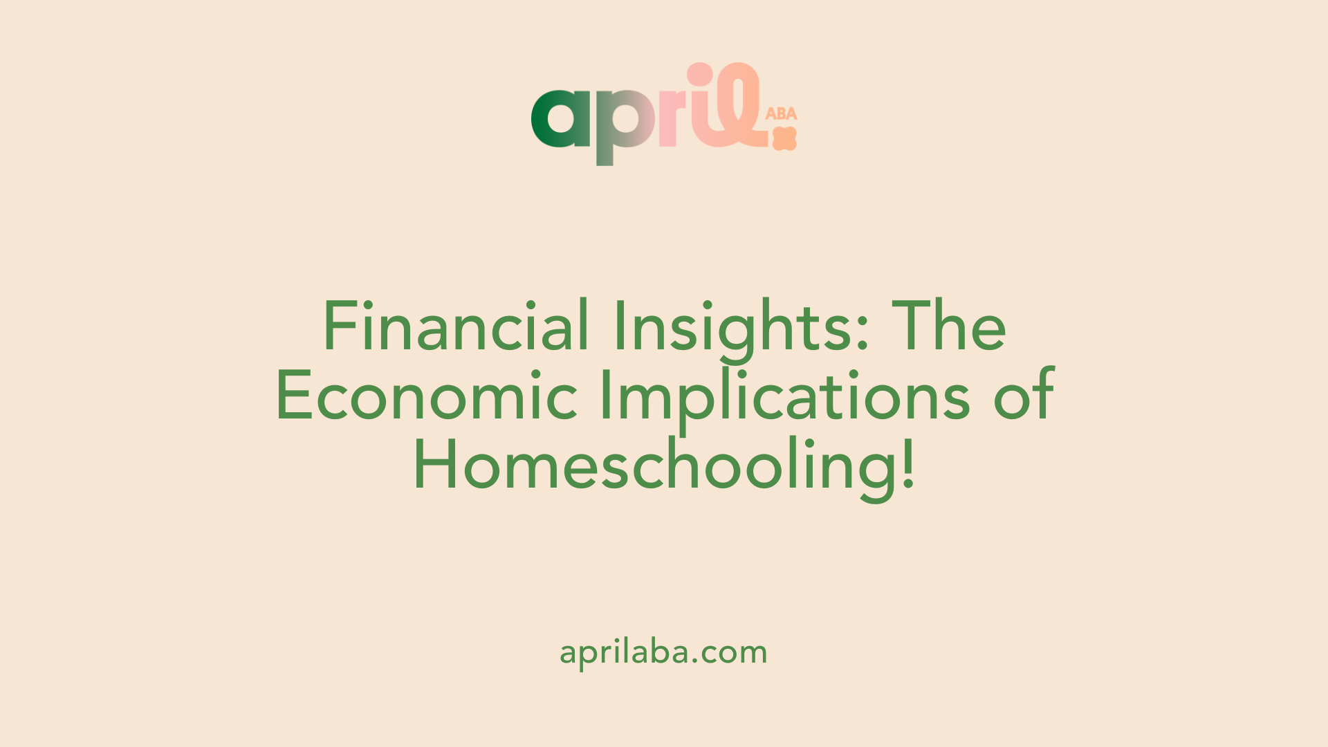 Financial Insights: The Economic Implications of Homeschooling!