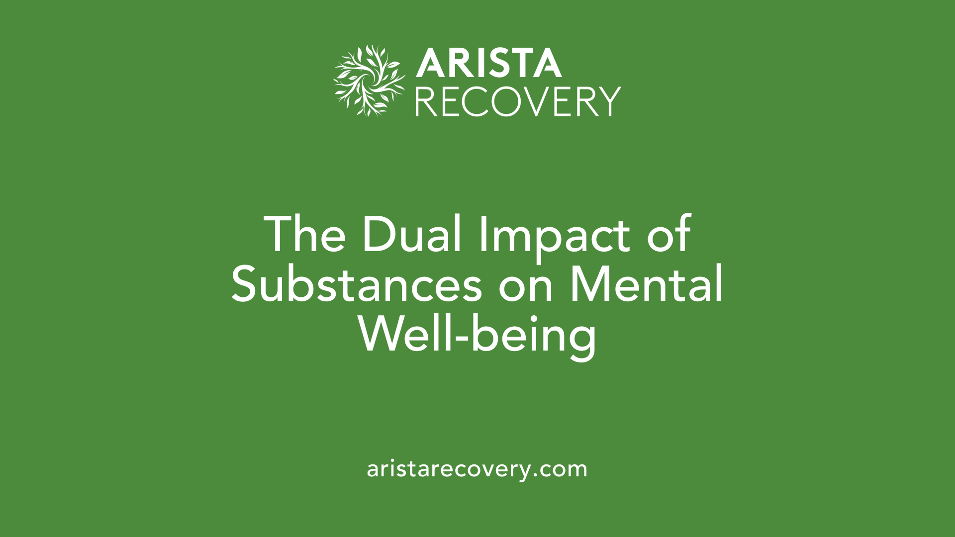 The Dual Impact of Substances on Mental Well-being