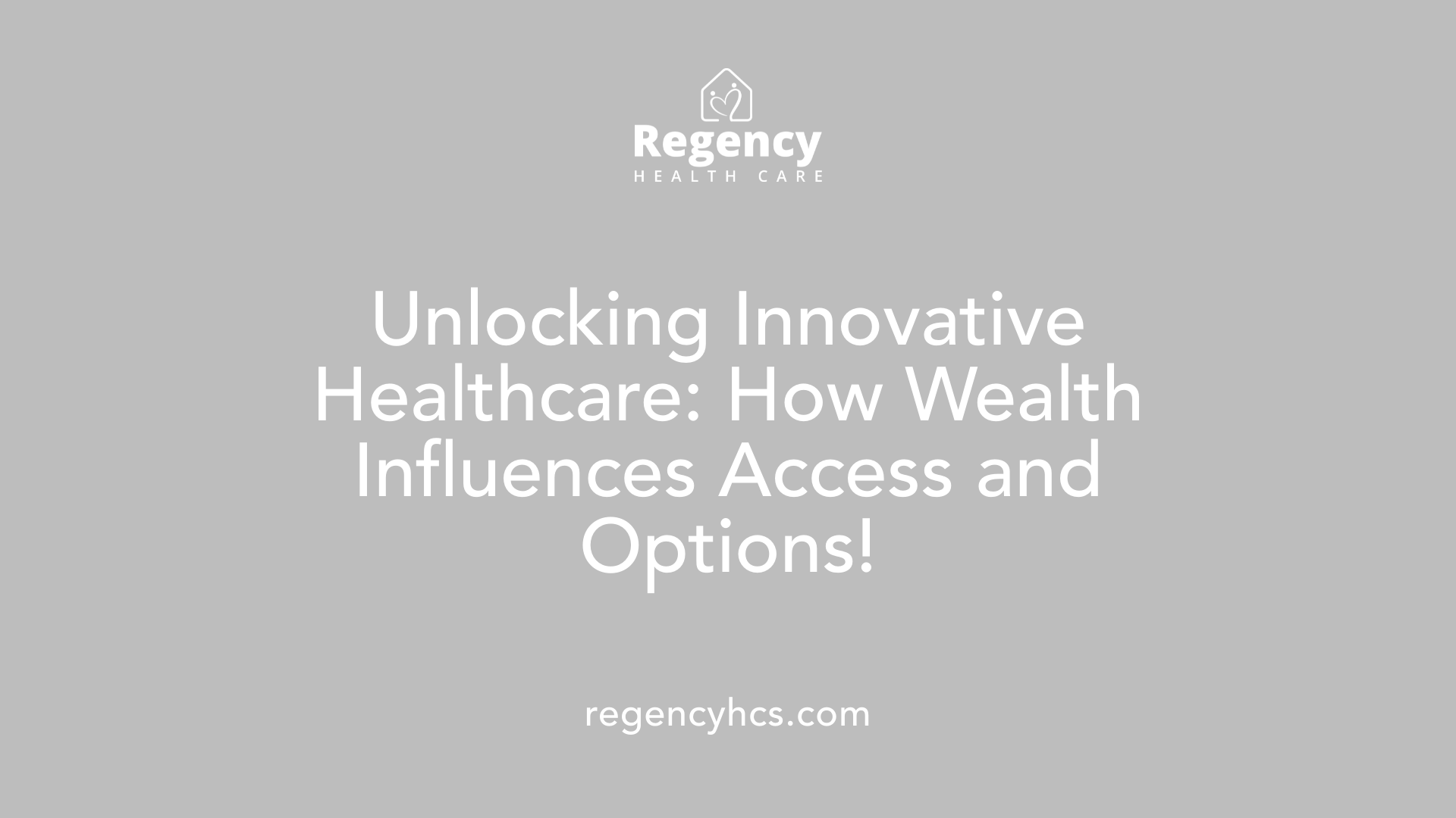 Unlocking Innovative Healthcare: How Wealth Influences Access and Options!
