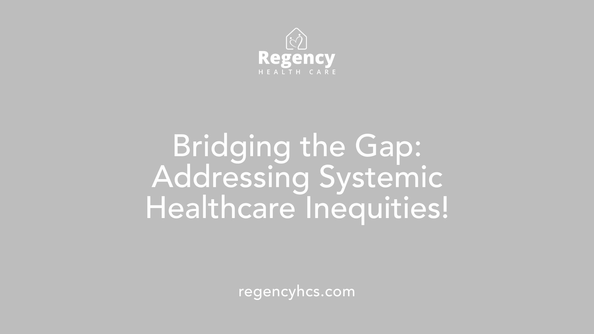 Bridging the Gap: Addressing Systemic Healthcare Inequities!
