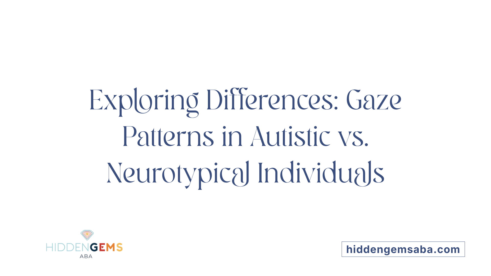 Exploring Differences: Gaze Patterns in Autistic vs. Neurotypical Individuals