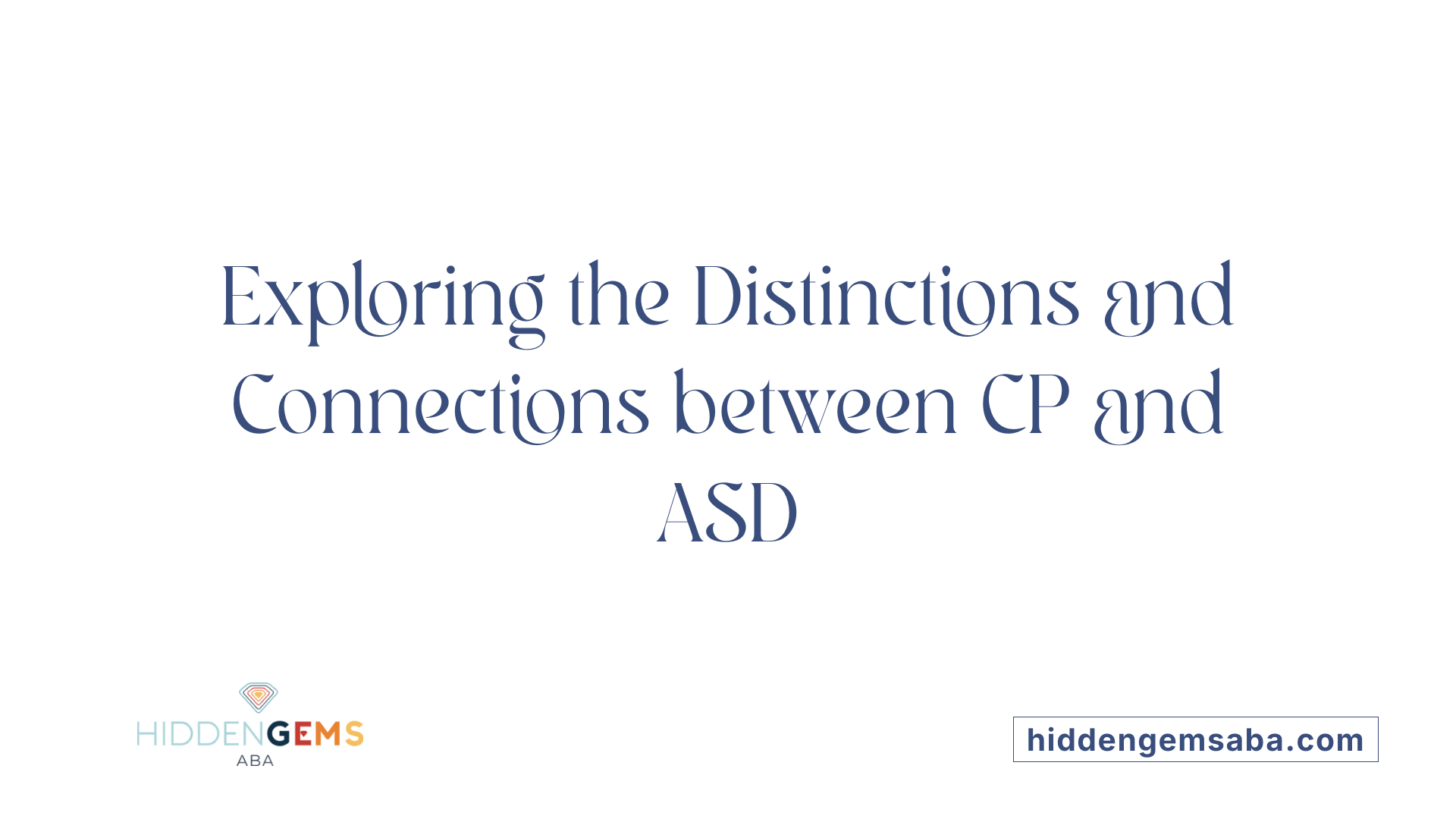 Exploring the Distinctions and Connections between CP and ASD