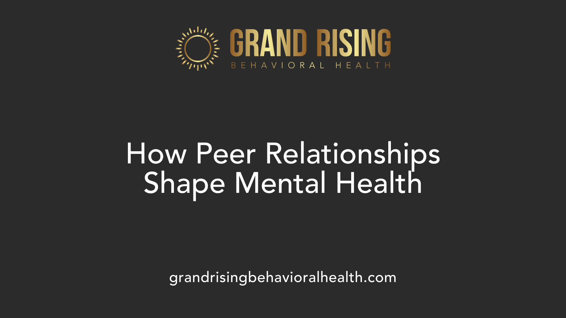 How Peer Relationships Shape Mental Health
