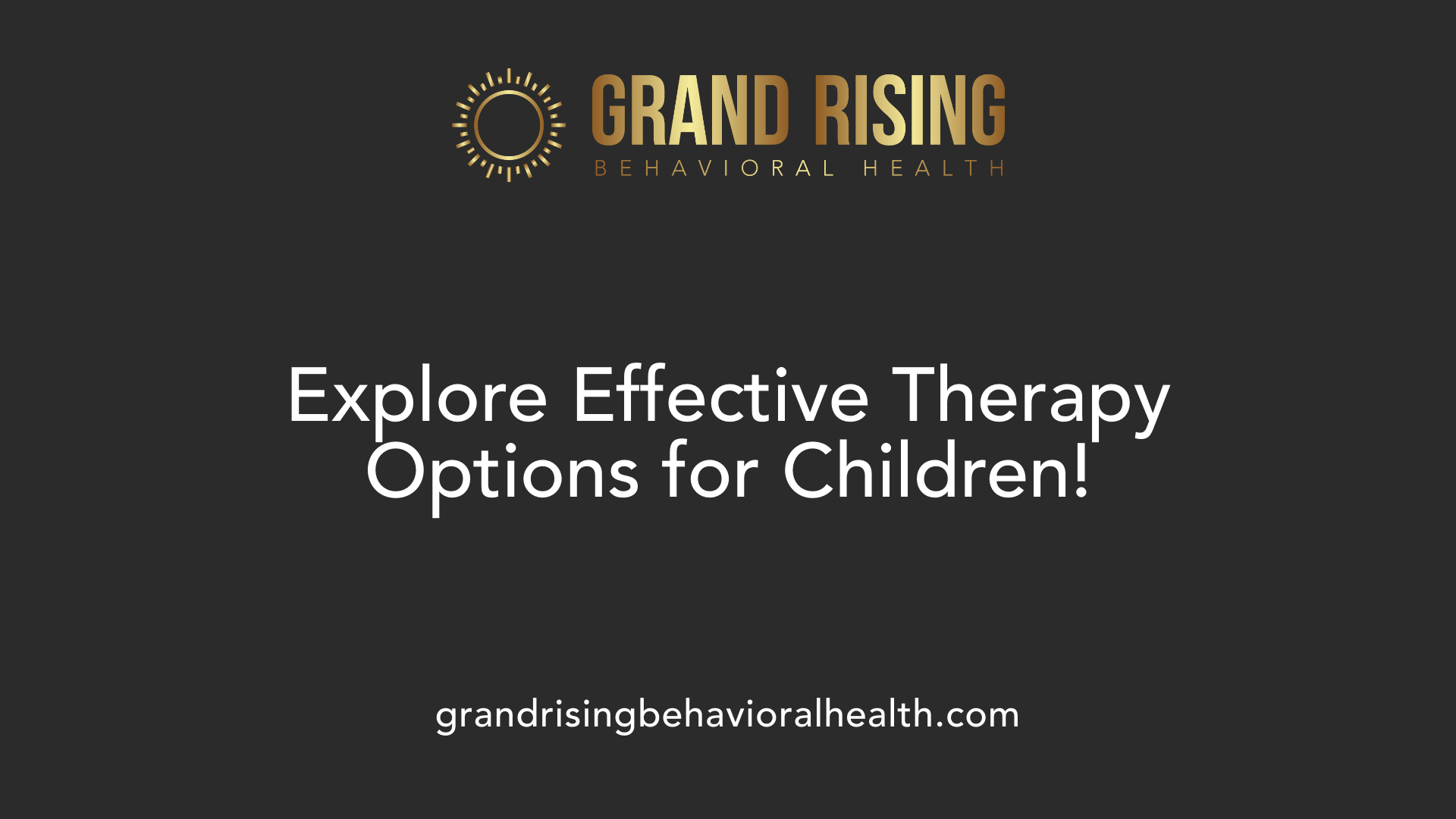 Explore Effective Therapy Options for Children!