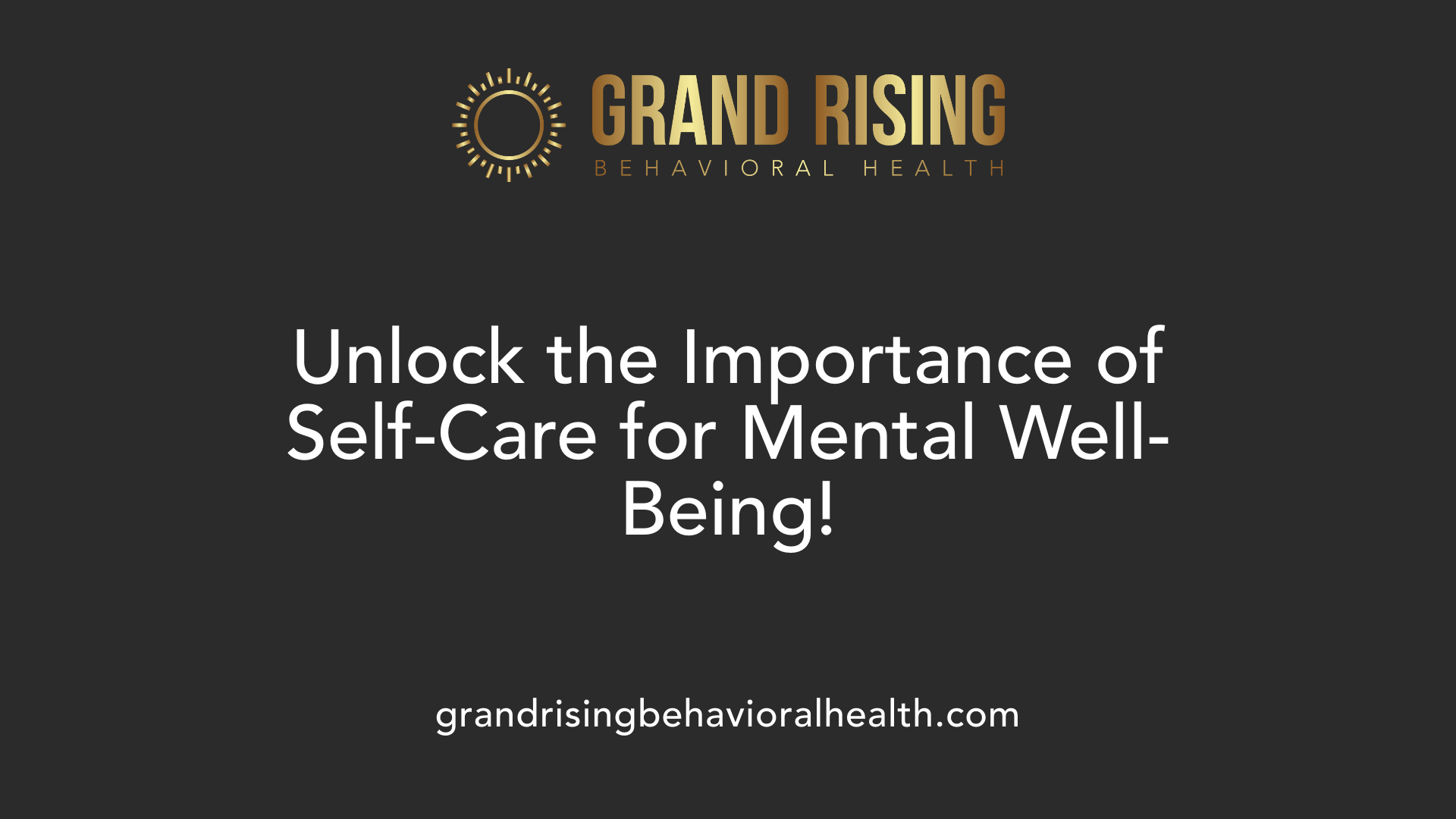Unlock the Importance of Self-Care for Mental Well-Being!