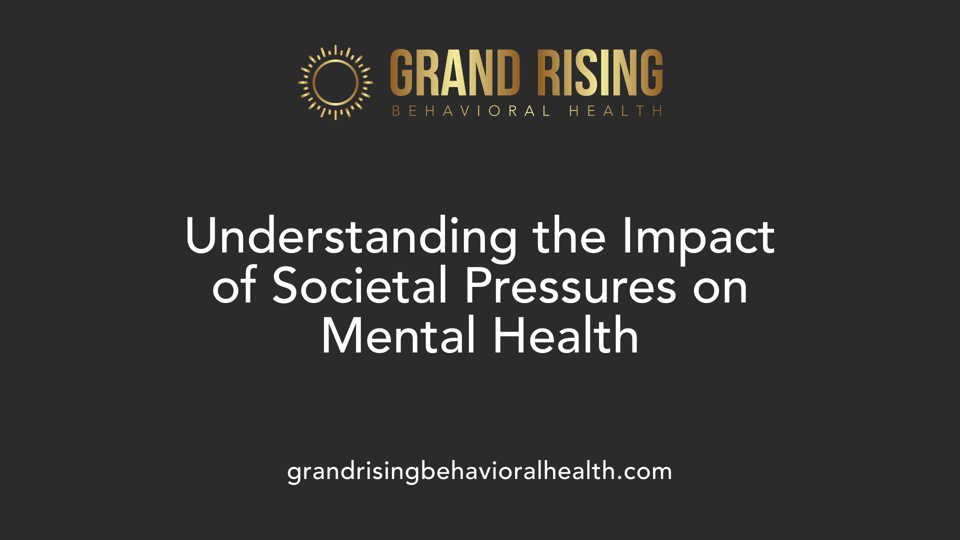 Understanding the Impact of Societal Pressures on Mental Health