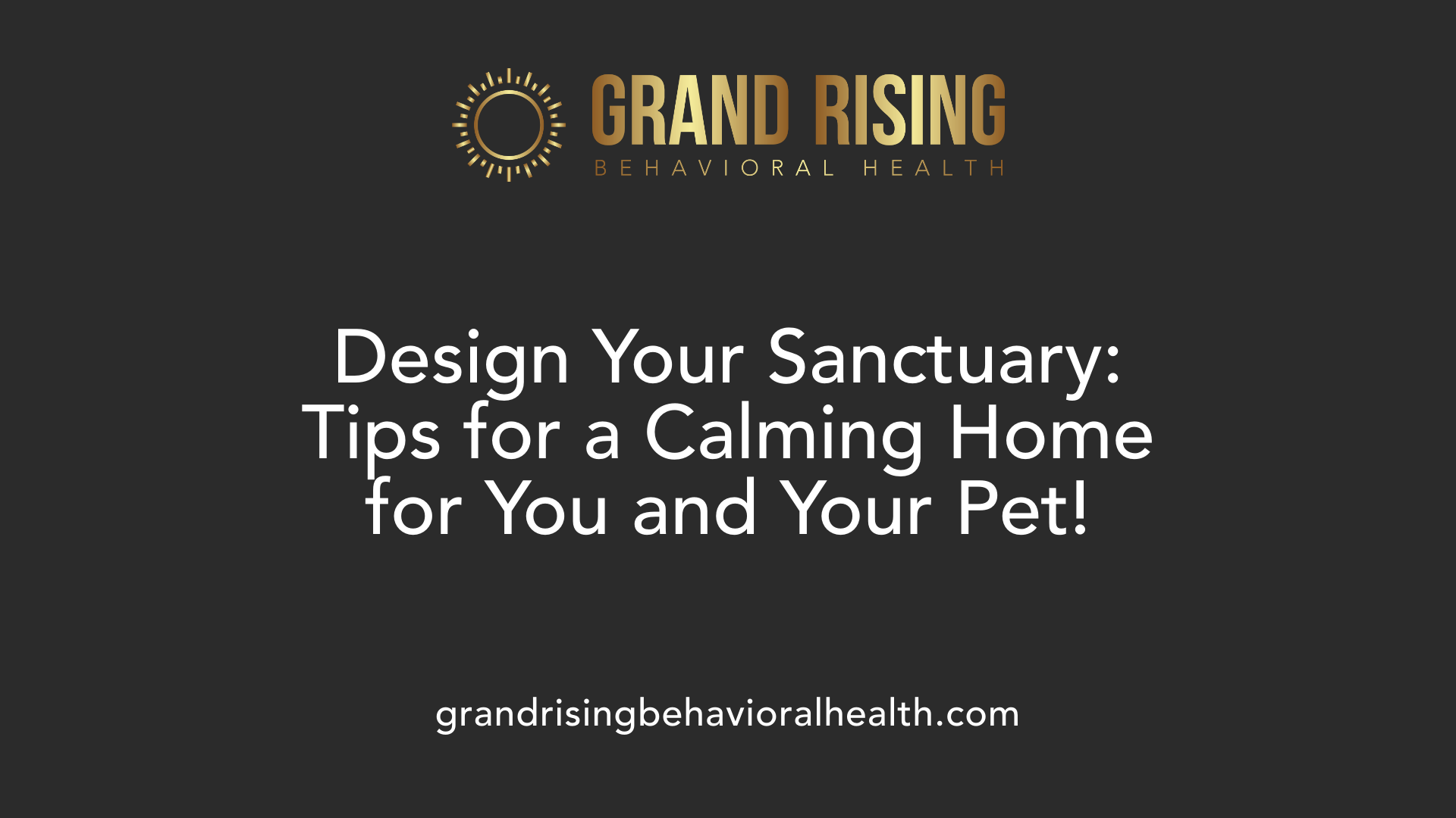 Design Your Sanctuary: Tips for a Calming Home for You and Your Pet!