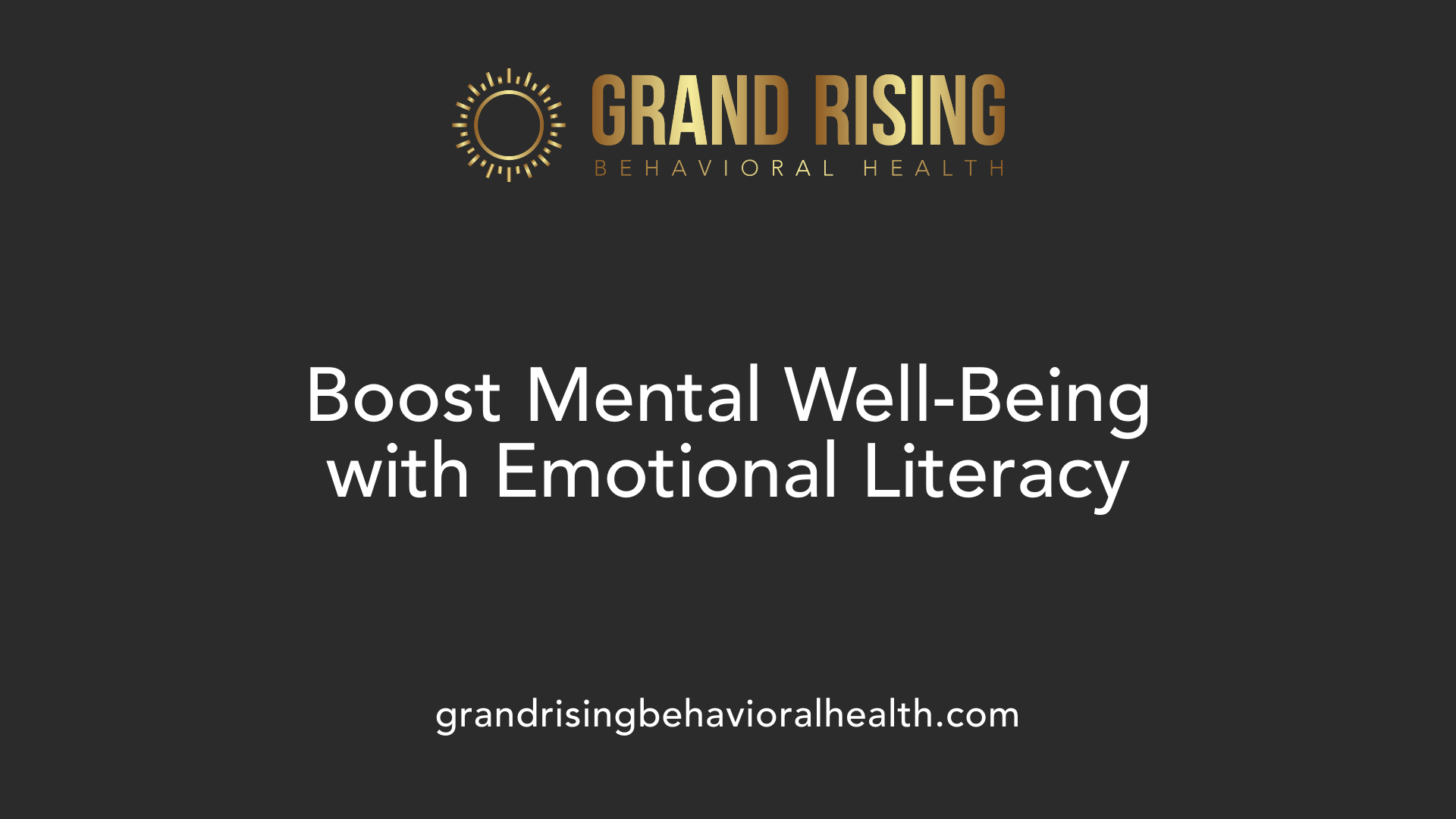 Boost Mental Well-Being with Emotional Literacy