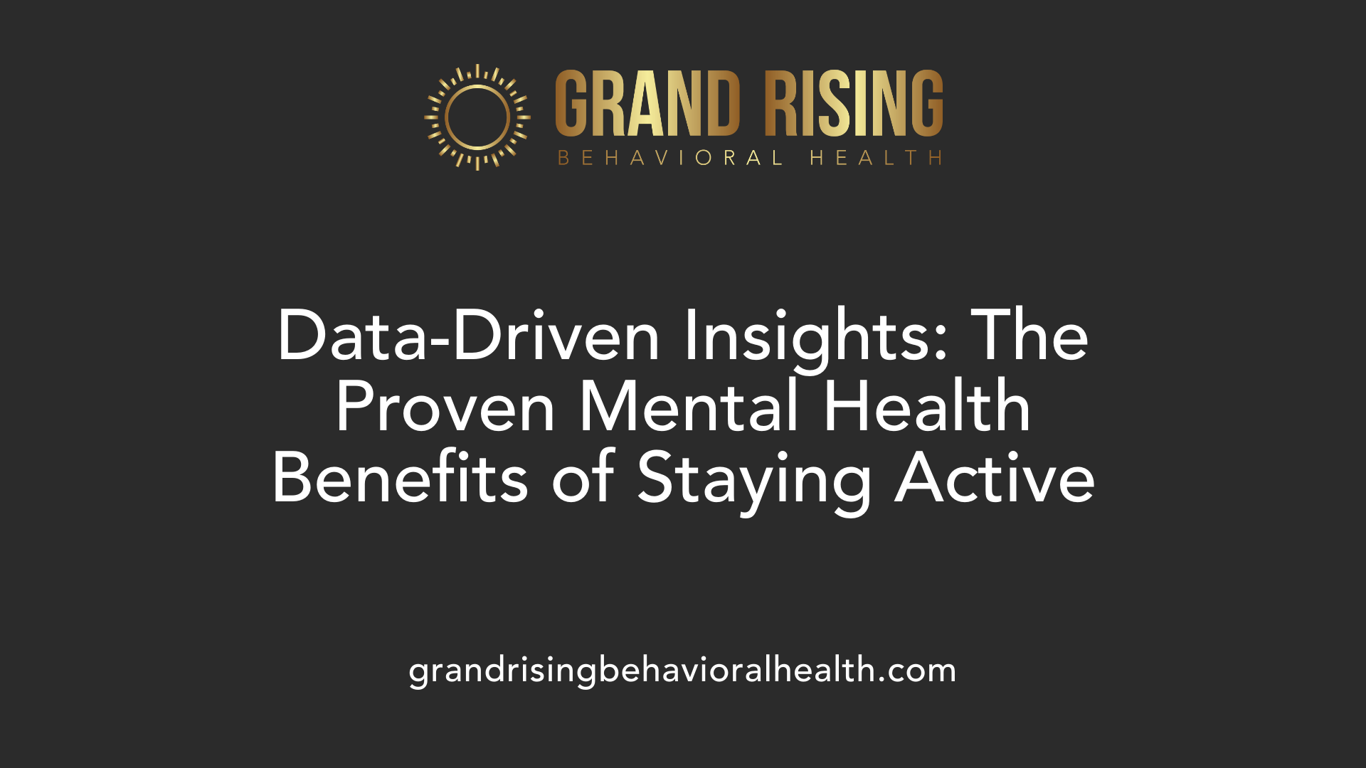 Data-Driven Insights: The Proven Mental Health Benefits of Staying Active