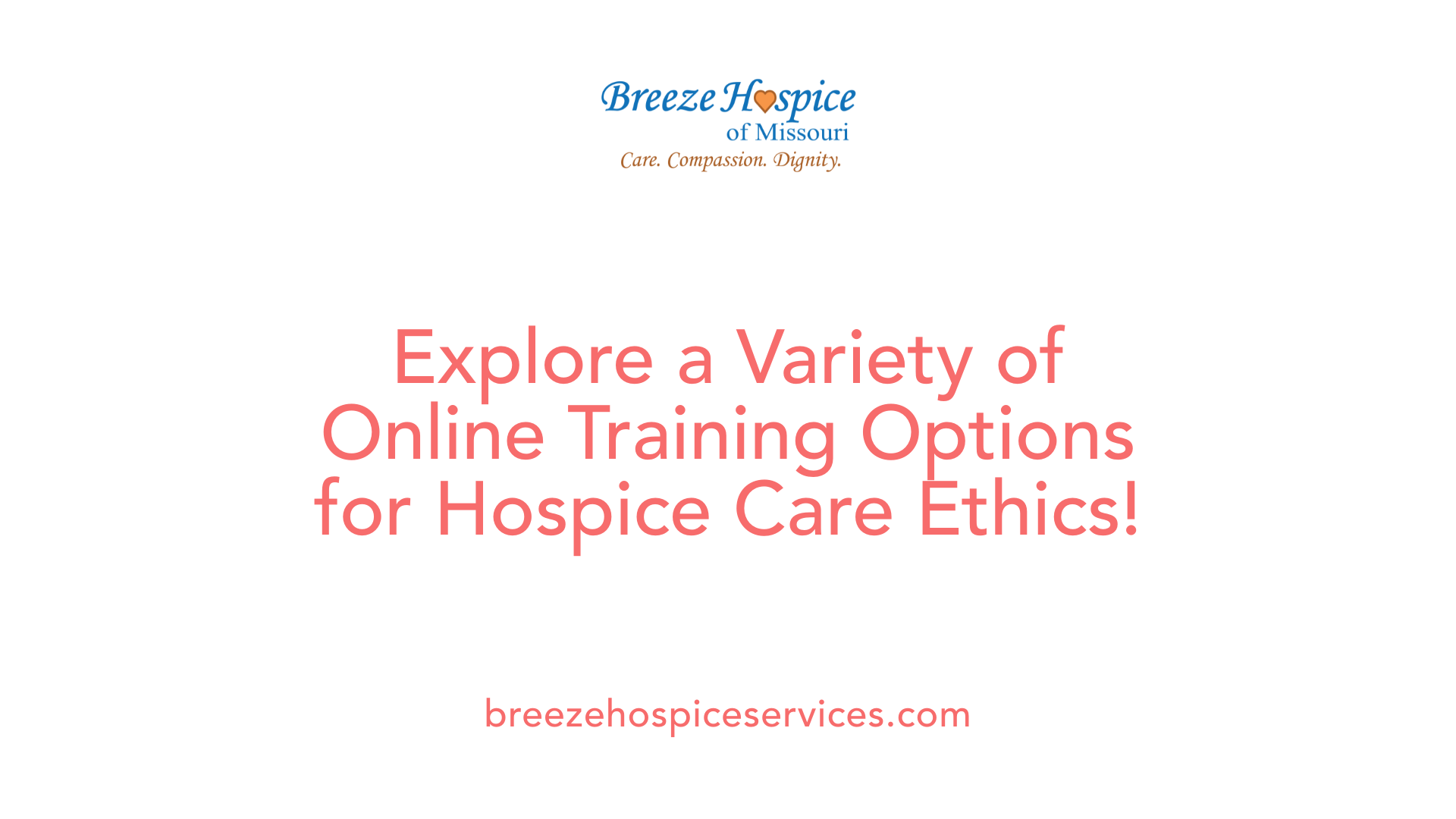 Explore a Variety of Online Training Options for Hospice Care Ethics!