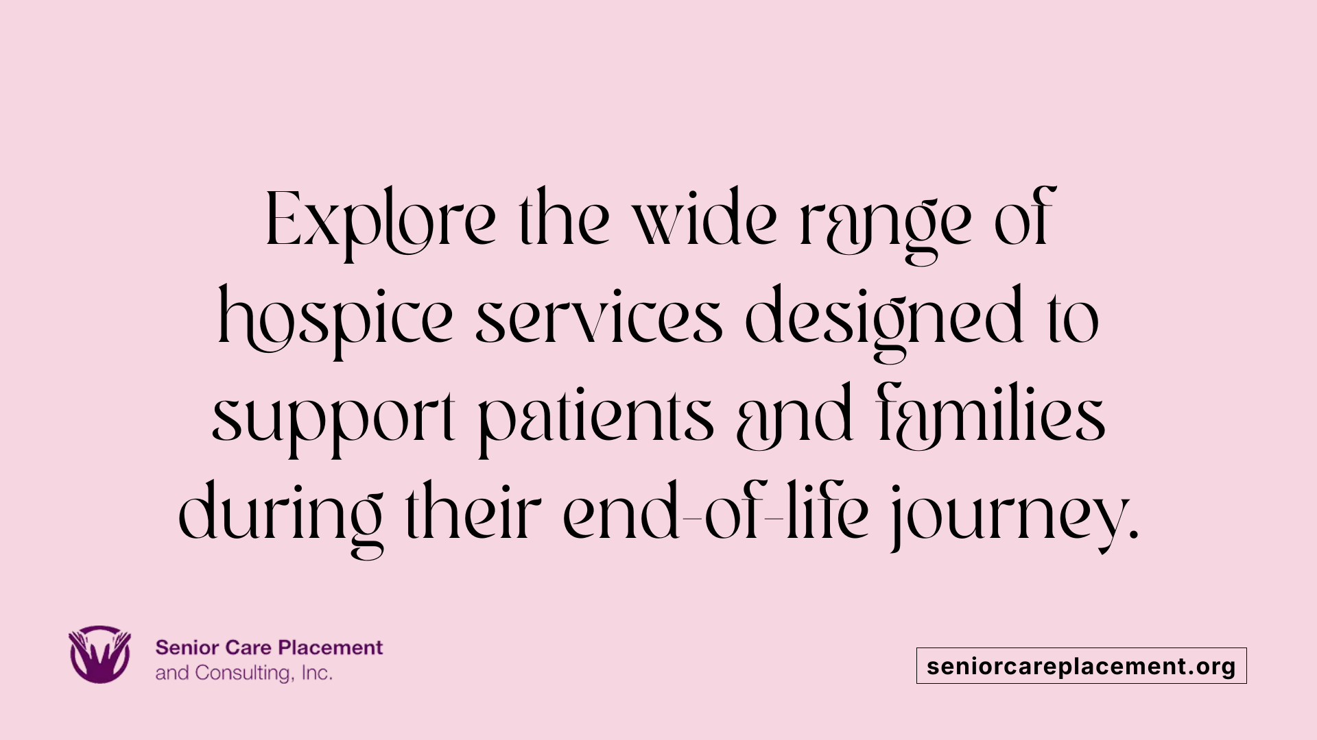 Explore the wide range of hospice services designed to support patients and families during their end-of-life journey.