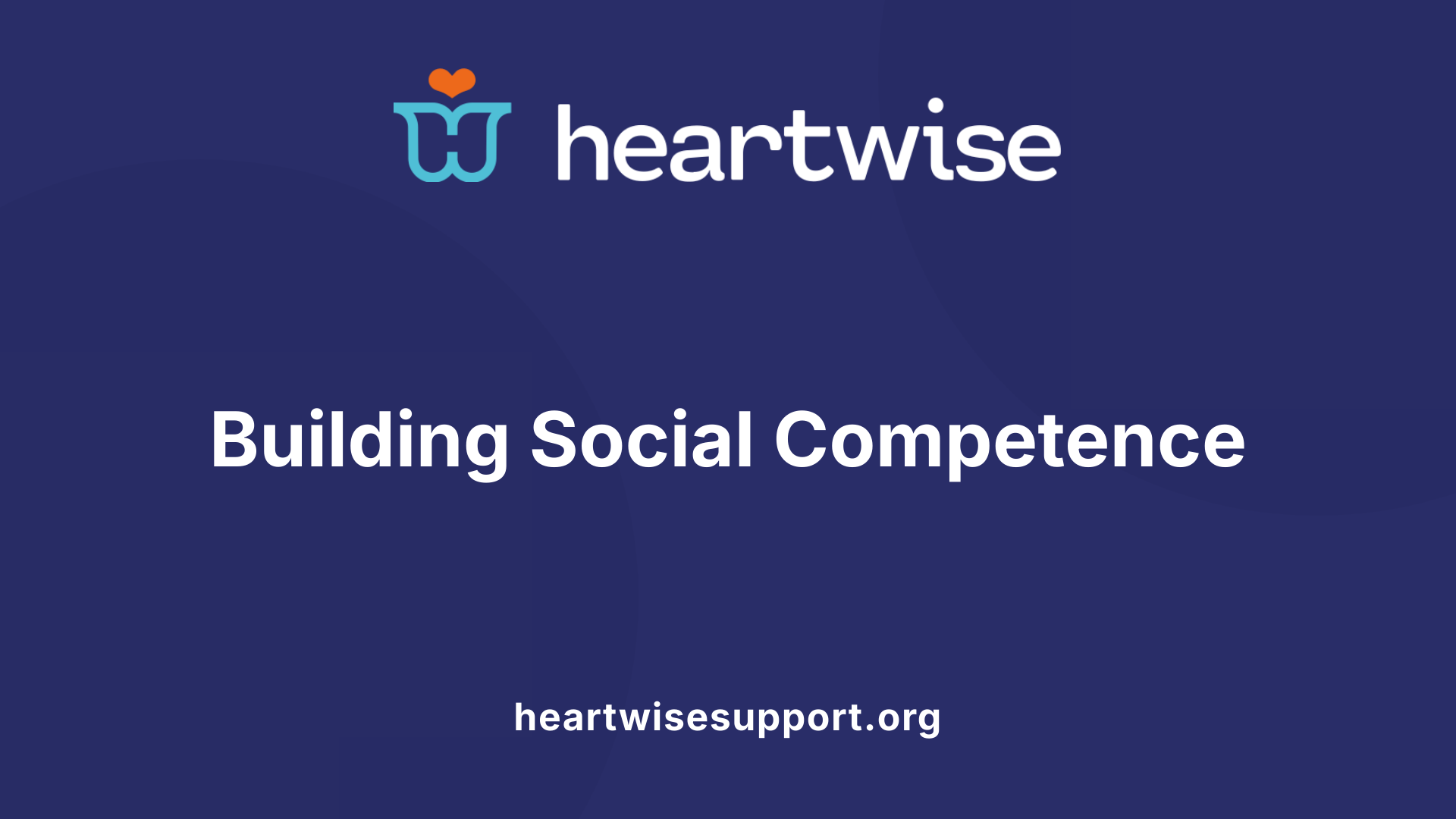 Building Social Competence