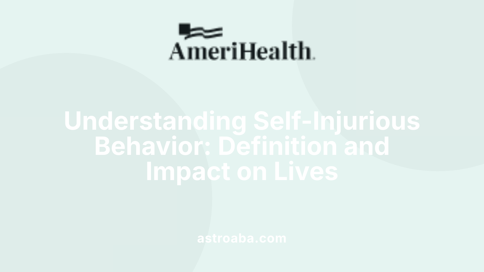 Understanding Self-Injurious Behavior: Definition and Impact on Lives
