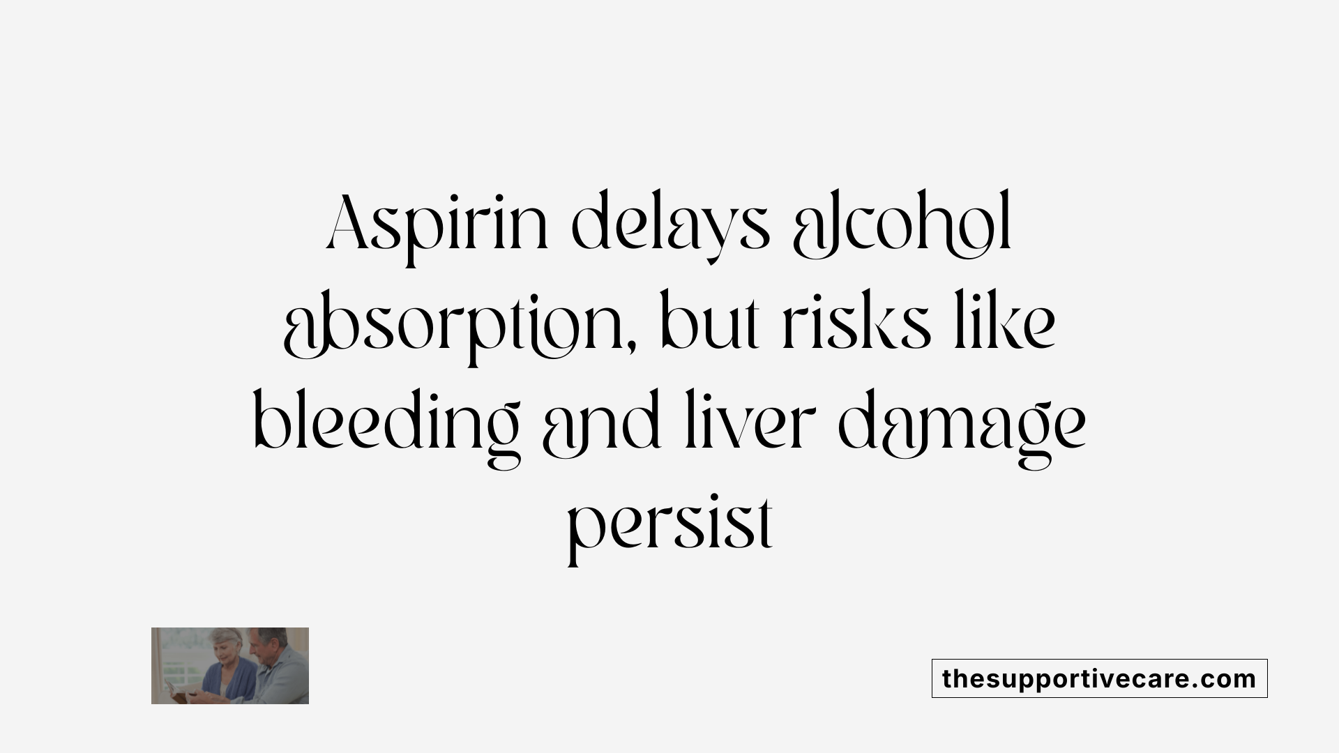 Mixing Aspirin and Alcohol - Supportive Care, image size:1920x1080