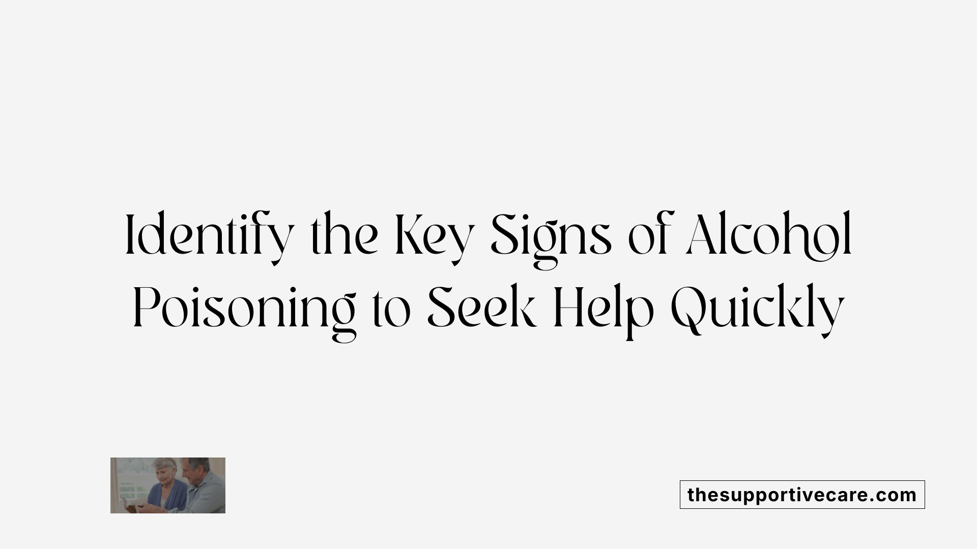 How Much Alcohol Can Kill You? - Supportive Care, image size:1920x1080